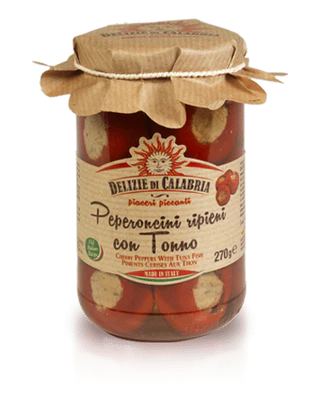 Delizie di Calabria Peperoncino di Calabria con Tonno 170g (Peperonicni_ripieni_di_tonno.png)